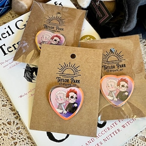 Chibi Good Omens Acrylic Pins