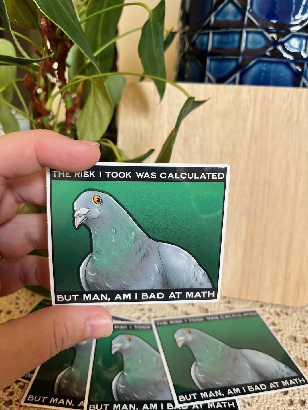 Bird Meme| Sticker| the Risk I Took Was Calculated - Etsy