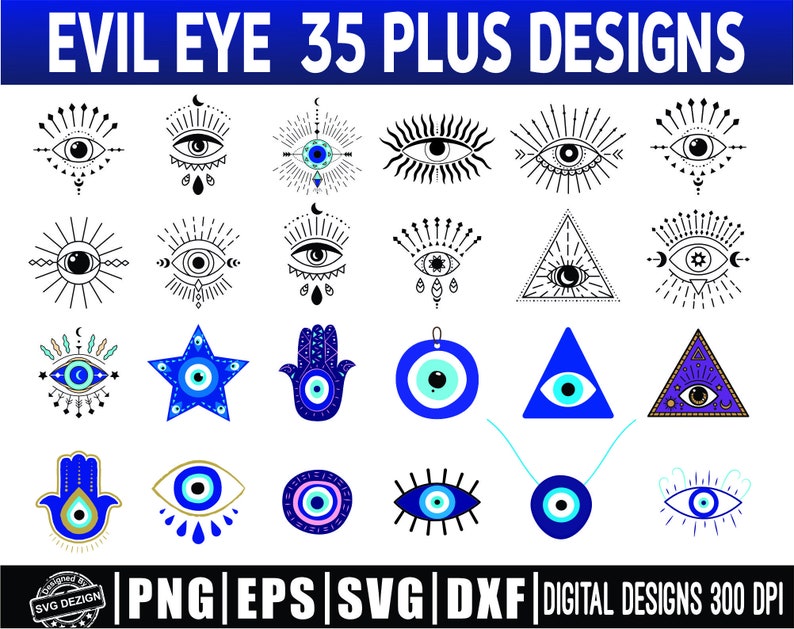 Evil Eye Svg Bundle, Boho Eyes Svg, Turkish Evil Eye Protection Svg ...