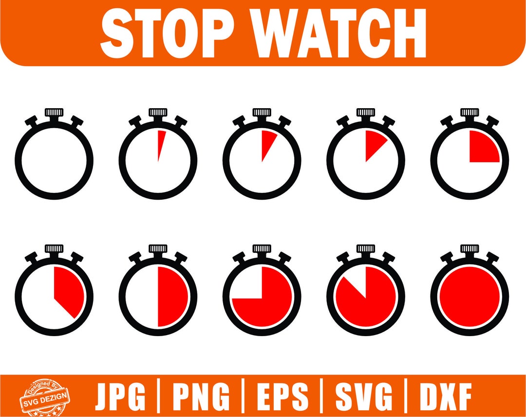 First Watch Svg Stop Watch Svg, Stopwatch, Pocket Watch, Clock Svg, Timer Svg, Clock ...