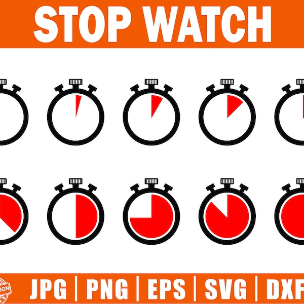 Stop Watch svg, Stopwatch, Pocket Watch, Clock svg, Timer svg, Clock Face svg, Sports Watch svg, Vintage Clock svg, Ticker Time alarm svg.