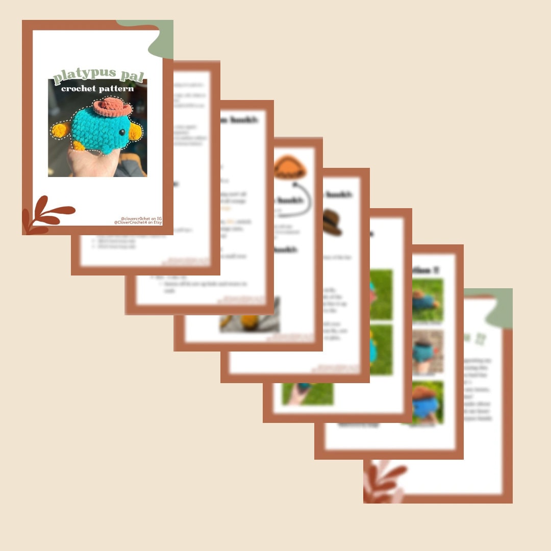 Platypus Pal Crochet Pattern - Etsy