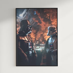Darth Vader Portrait Digital Printable Art Design Digital Prints Instant Digital Download, Wall décor!