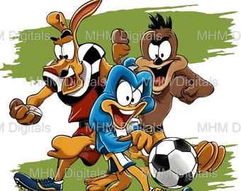 ルーニー・テューンズ フットボール デジタルダウンロード (svg、png、jpg、pdf)