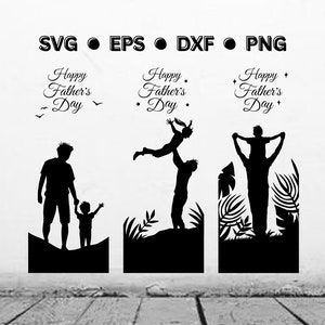 Father&#39;s Day SVG Bundle | Father&#39;s Day PNG | Digital Vector Cut File for Cricut | Happy Father&#39;s Day Instant Download