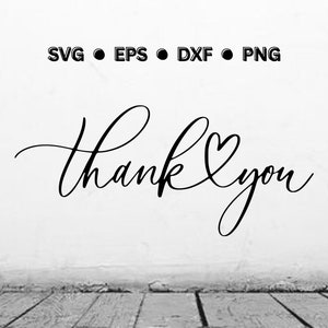 Gracias SVG / Gracias PNG / Gracias Tarjeta / Gracias Vector Digital Cortar Archivo para Cricut / Descarga Instantánea