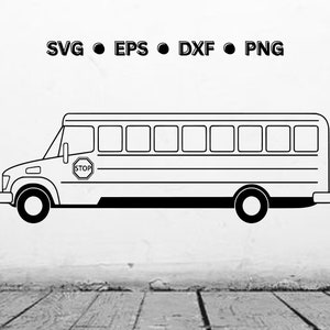 May include: A black and white line drawing of a school bus with a stop sign on the side.