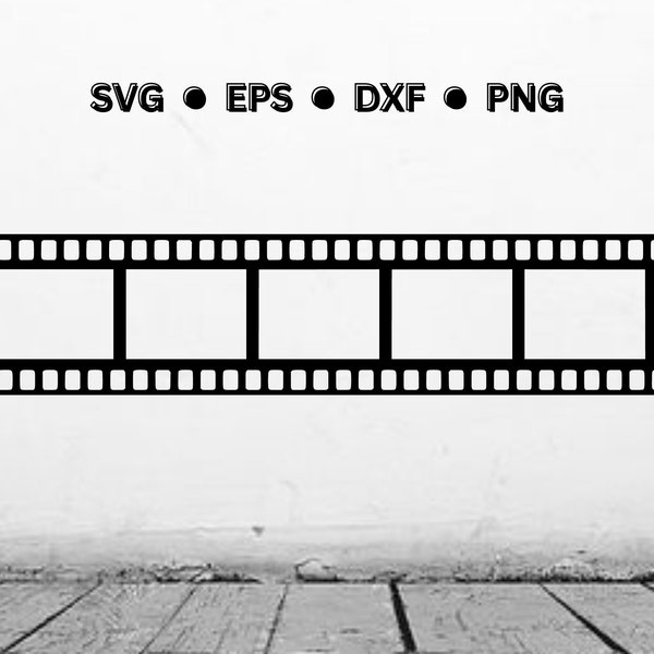 Film Strip SVG | Photography SVG | Film Strip Digital Vector Cut File for Cricut | Film Strip Png | Film Strip Dxf | Film Strip Eps