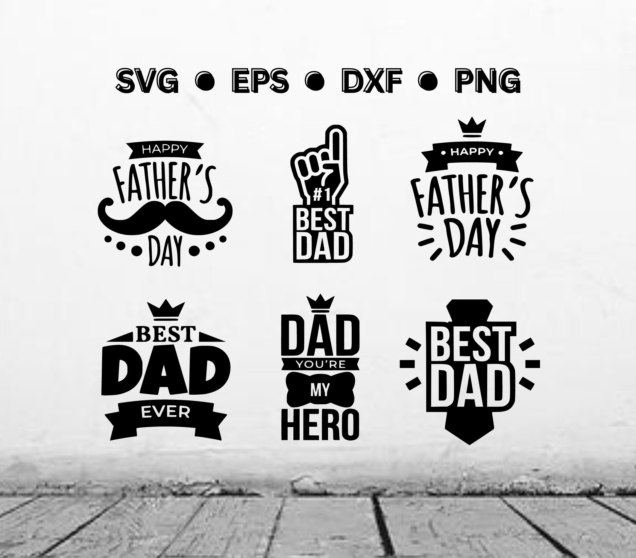 Father's Day SVG Bundle | Father's Day PNG | Digital Vector Cut File ...