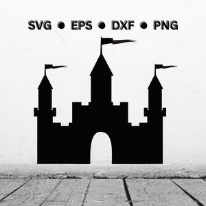 Princess Castle SVG | Castle SVG | Digital Vector Cut File for Cricut or Laser | Castle Png | Castle Eps | Castle Dxf | Digital Download