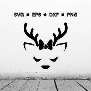 Reindeer SVG Digital Vector File | Reindeer Svg | Reindeer Png | Reindeer Dxf | Reindeer Eps | Christmas Digital Download for Cricut