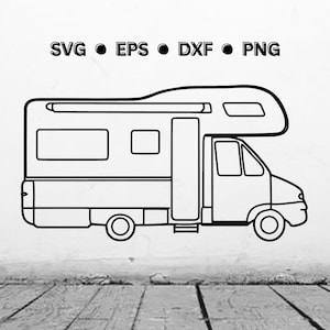 Camper SVG | RV SVG | Camping Digital Vector Cut File | Camper Svg | Camper Png | Camper Eps | Camper Dxf | Digital Download for Cricut
