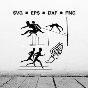 Track and Field SVG | Track SVG | Track and Field Digital Vector File | Running Svg Png Dxf Eps | Silhouette Digital Download for Cricut