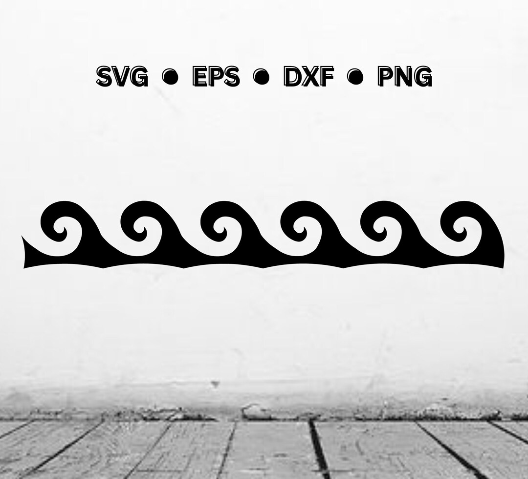 Wave SVG Waves SVG Beach Waves SVG Digital Vector Cut File for Cricut
