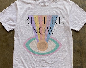 White with Rainbow Eye BHN T-Shirt