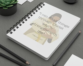 Inspirational Journal, LDS Missionary Journal, General Conference Notes, Spiral Bound Journal, LDS Quotes, Church Notes, Study Journal