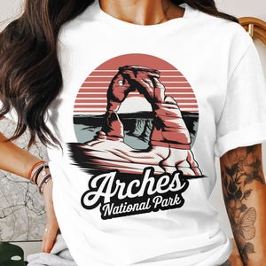 Arte digital descargable del Parque Nacional Arches, impresión de aventuras al aire libre, decoración de pared del parque nacional, ilustración de paisaje natural