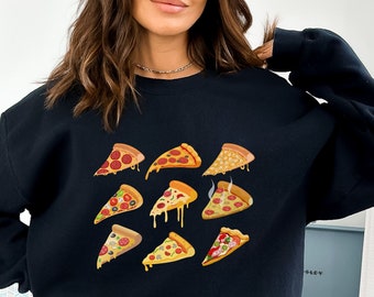Pizza Slice Sweater, Pizza Lover Gift, Foodie Sweater, Pizza Addict Crewneck Sweatshirt, Pizza Sweatshirt, Funny Foodie Tee, Funny Pizza Tee