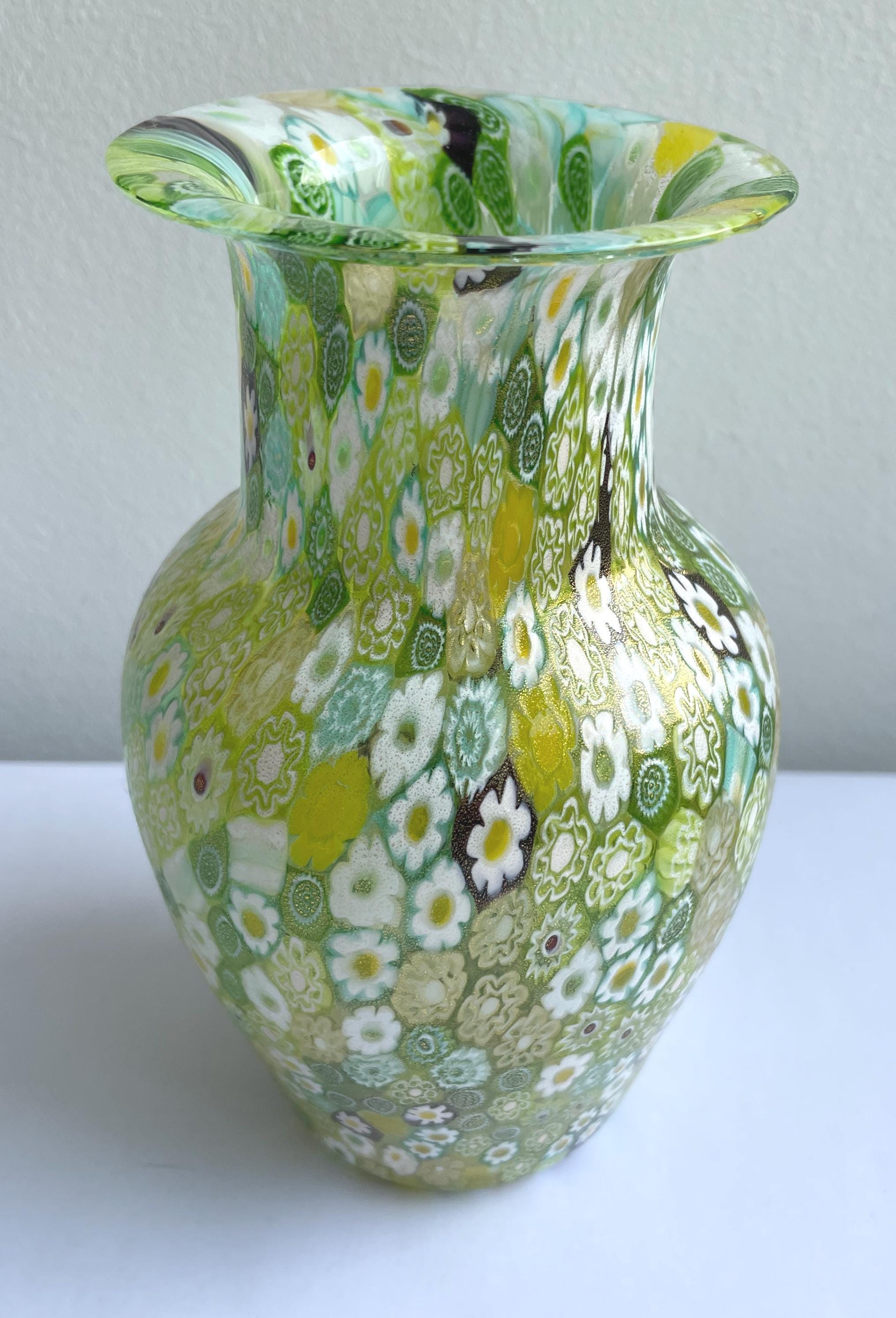 murano ヴィンテージ ベネチアングラス 作家物 ムラーノ 花瓶 インテリア ベネチアングラス murano ムラーノ ガラス 硝子細工 花瓶