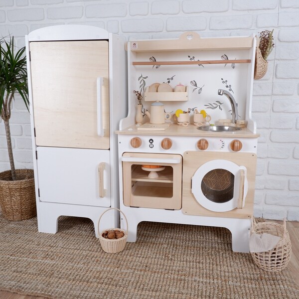 Wooden Play Kitchen - Etsy