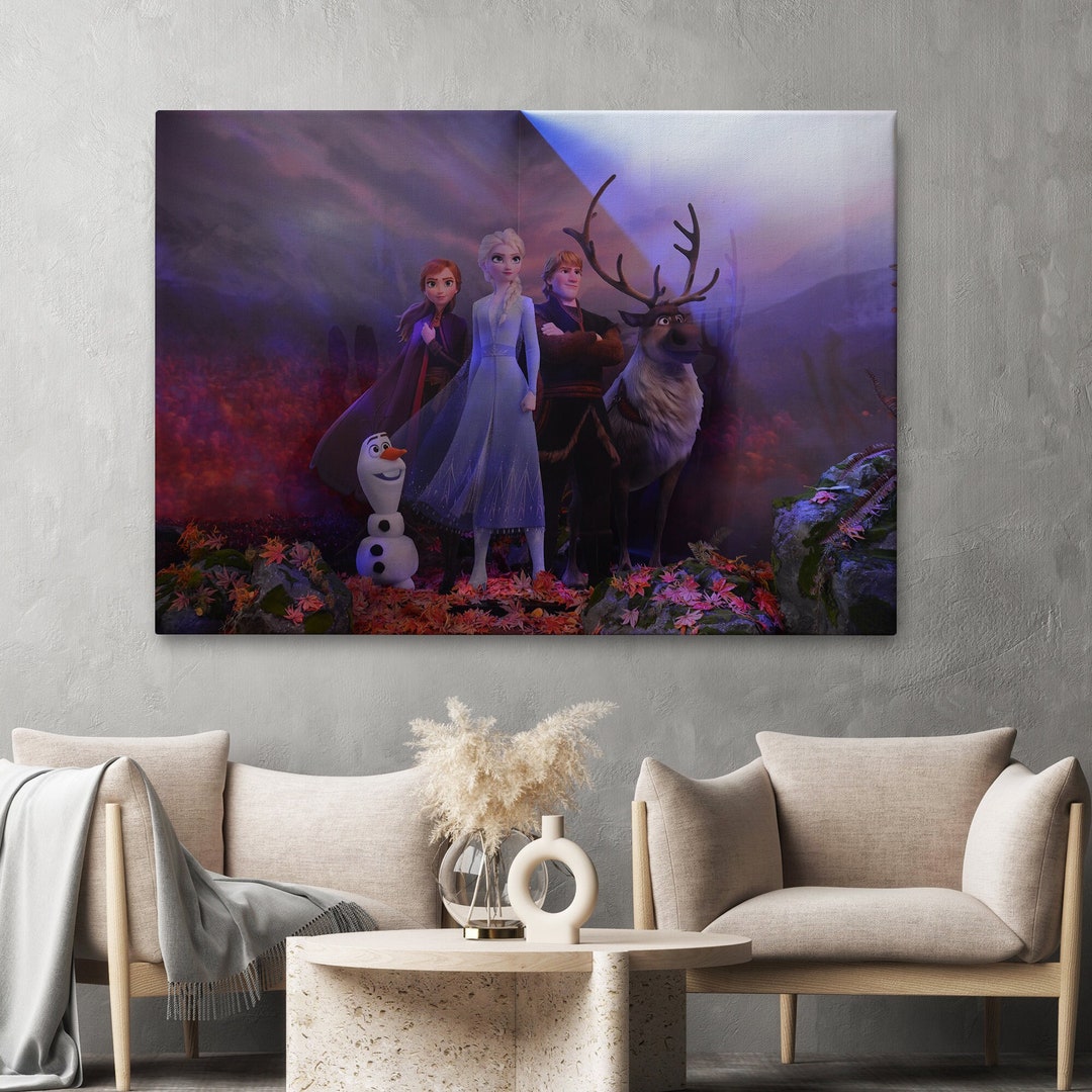 Frozen 2 Decorative Canvas Painting, Canvas Painting, Frozen 2 Wall ...