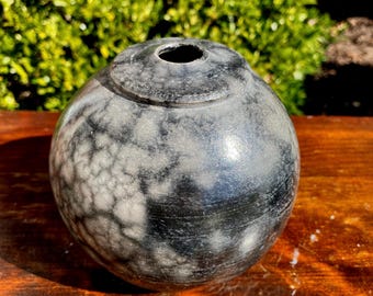 Naked Raku Pottery, Hand-made, Signed and Numbered 1994 Skinner, 8