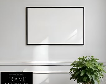 Horizontal Mockup For Wall Art Artwork  - Art Display PSD Template - 36X24 - Smart Object - PSD