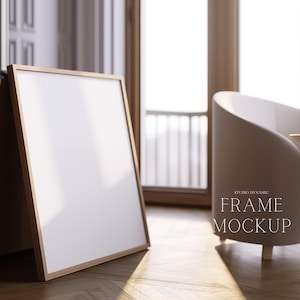 Simple Single Frame Mockup - Minimal Poster Mockup - PSD - 27X36 - Smart Object