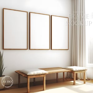 3 Frame Mockup - Frame Mockup Set Of 3  - PSD - ISO - Smart Object Mockup