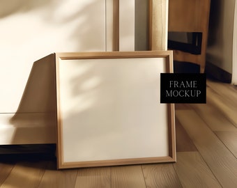 Minimal Square Frame Mockup - Realistic Mockup - 12X12 - PSD - Smart Object Mockup