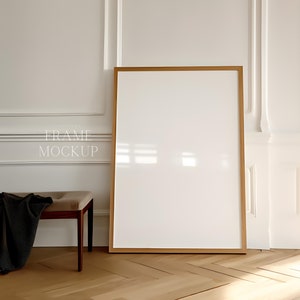 Tall Single Frame Mockup - Home Interior  - Boho Style - Print Mockup - PSD - ISO - Smart Object