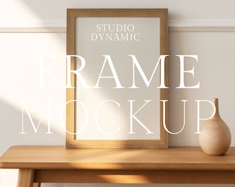 Minimalistic Single Frame Home Decor Mockup - PSD