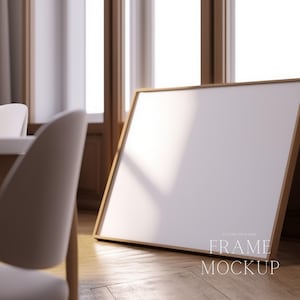 Modern Minimal Horizontal Frame Mockup - Art Display Mockup - PSD - 36X27 - Digital Download