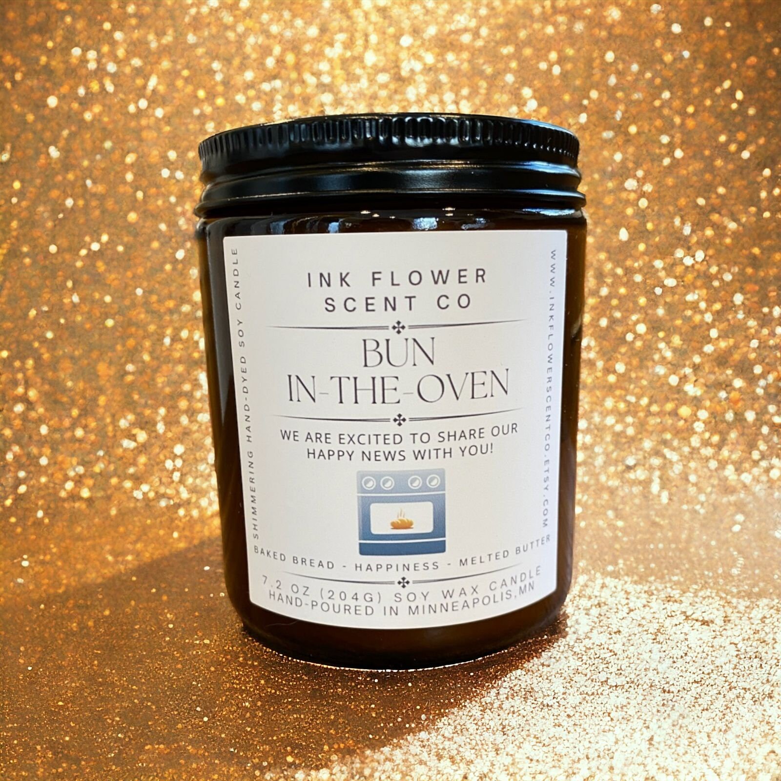 Bunintheoven Soy Wax Candle Pregnancy Announcement Gift, Cute Way to