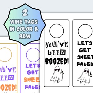 Vous avez été alcoolisé Étiquettes de bouteille d’Halloween, Vous avez été alcoolisé, Cartes d’alcool d’Halloween, Étiquette fantôme drôle, Jeu d’alcool imprimable d’Halloween