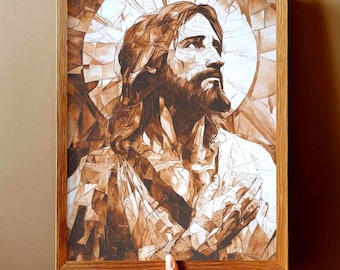 Light of the World - Christian Art Print, Faith Inspired Jesus Painting, Biblical Wall Art