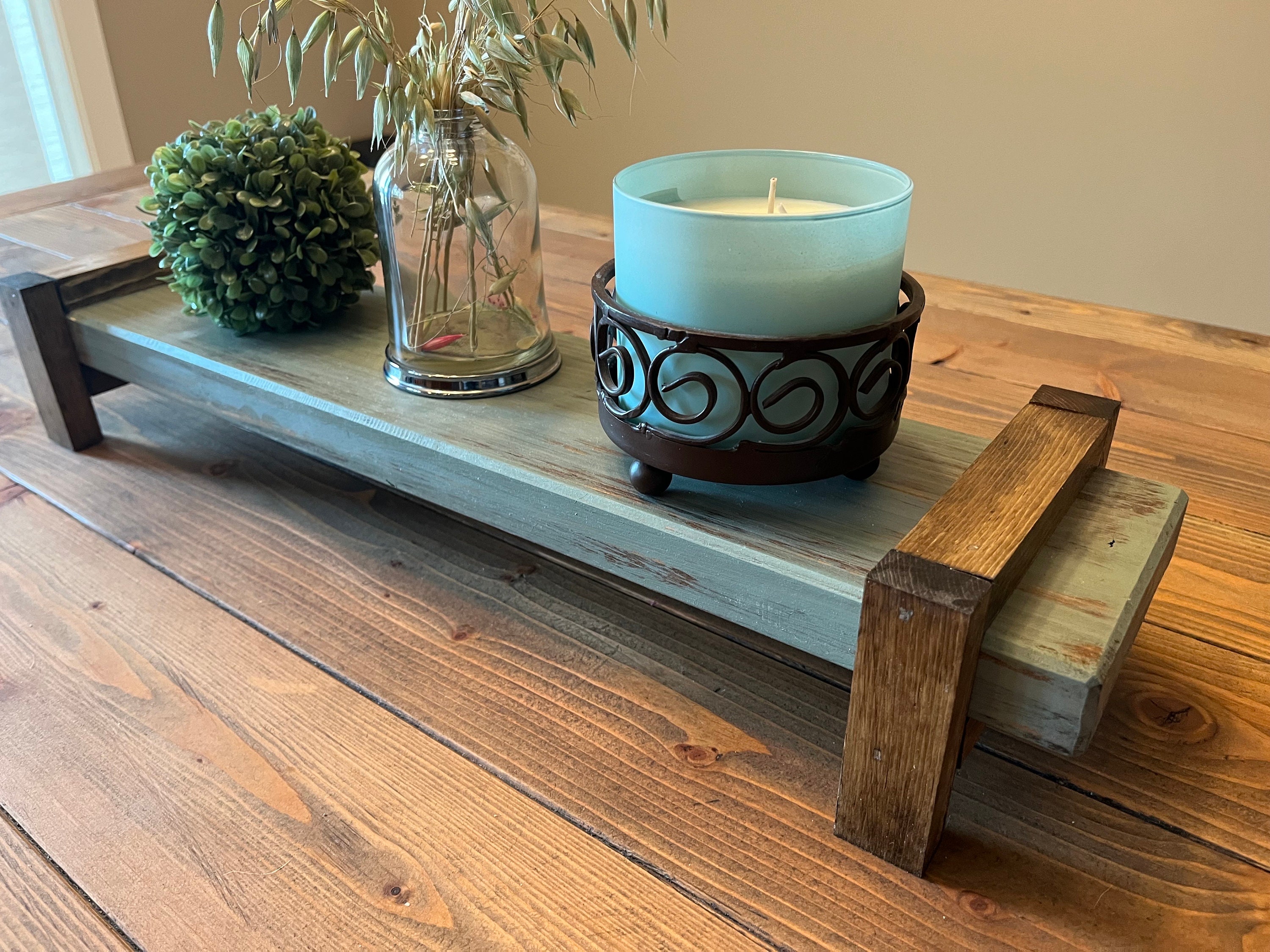 5 inch Rectangular Table Riser, Plant Stand, Candle Display, farmhouse ...