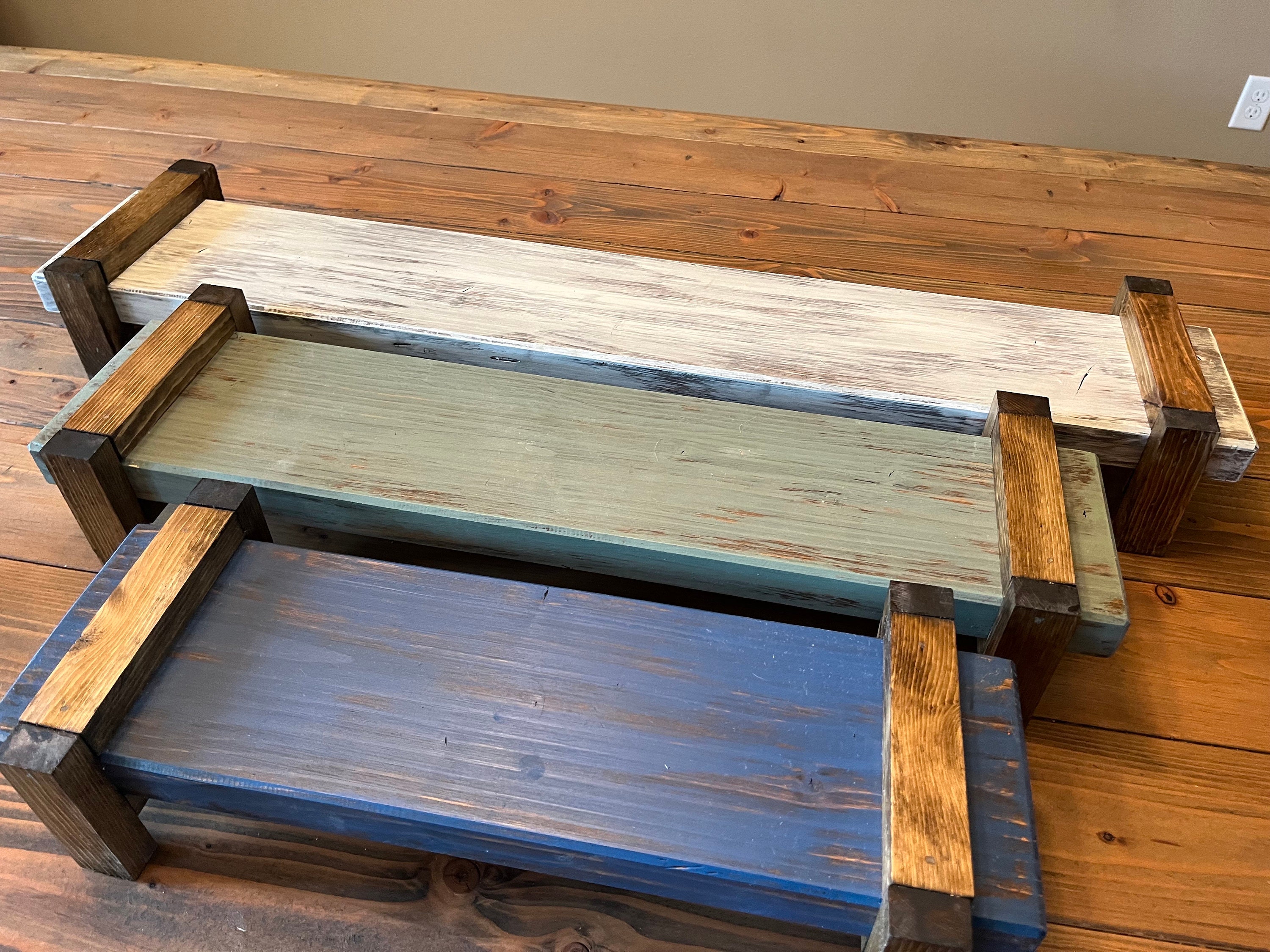 5 inch Rectangular Table Riser, Plant Stand, Candle Display, farmhouse ...