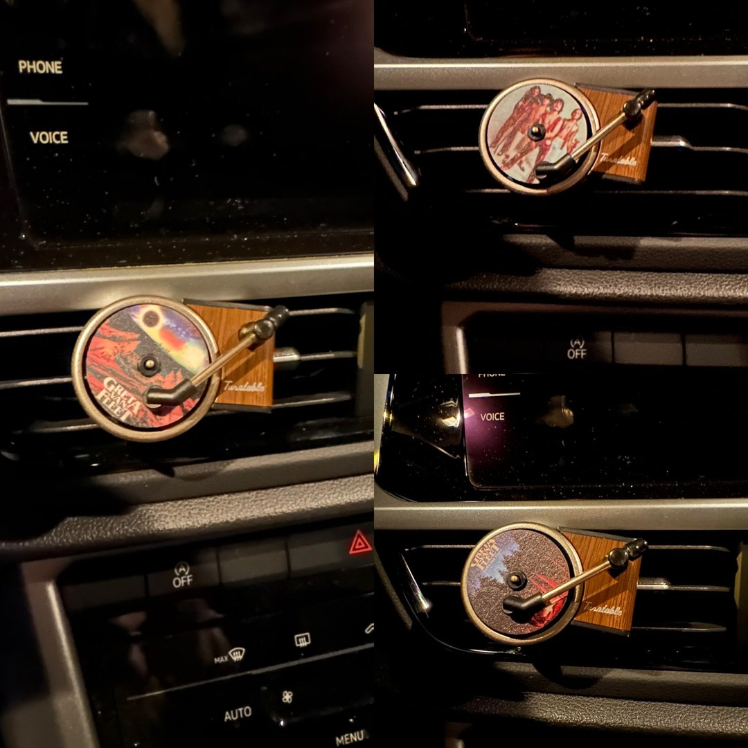 Rock CUSTOM Car Air Freshener Album Auto Record Player Car Vent Clip