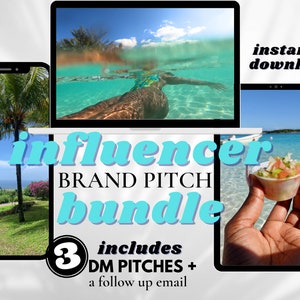 PITCH TEMPLATES for Influencers, Content Creators, UGC Creators, Bloggers | Guide For Pitching Brands As A Creator | Influencer Tips