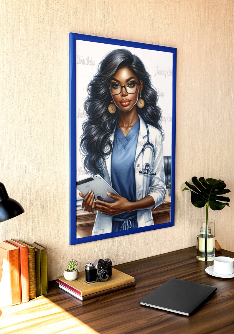 Digital or Printable Planner Covers, healthcare Heroes African American ...