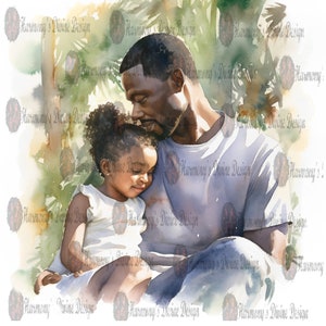 The Forever Bond: Vater-Tochter Clipart druckbare Notebook-Cover, Planer-Cover, Digitaldruck-Nutzung, Sublimation und auch kommerzielle Nutzung