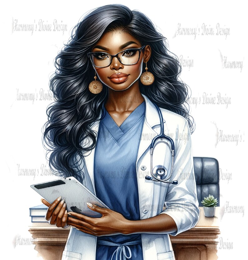 Digital or Printable Planner Covers, healthcare Heroes African American ...