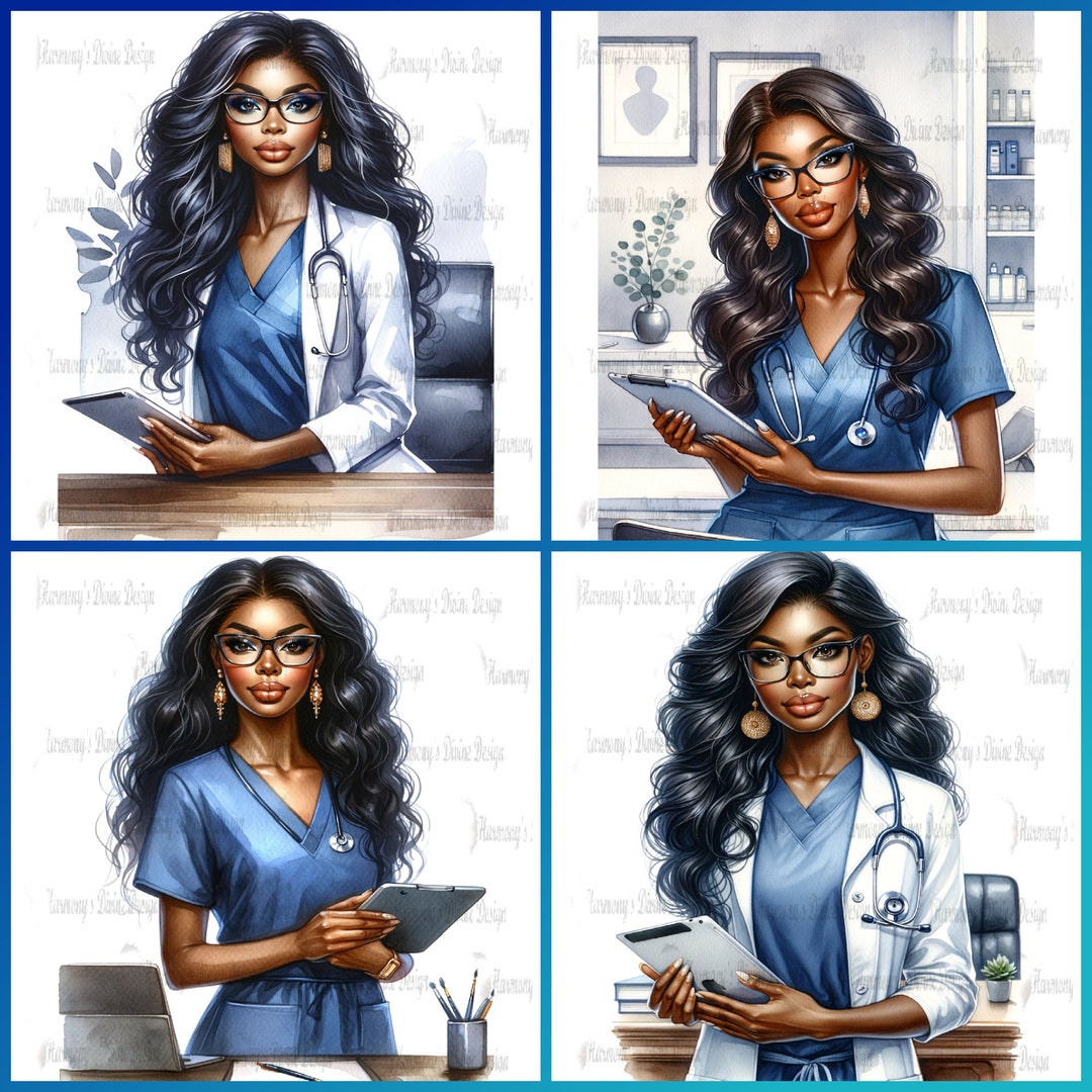 Digital or Printable Planner Covers, "healthcare Heroes"- African ...