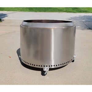 Solo Stove Canyon and Larger Yukon 1.0 wheeled base, dolly, stand for fire pits, with lockable casters. Fits any fire pit 30” image 4
