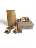 Mesa Solo Stove Bundle! 20 lbs (split 50/50). Wood fuel pellets and hardwood mini firewood, and Firestarter's. (Free shipping)