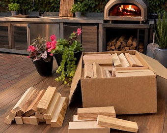 Firewood for cooking:  kiln dried pieces of select hardwood cut to 6.5” long. Perfect for Mesa XL and pizza ovens!