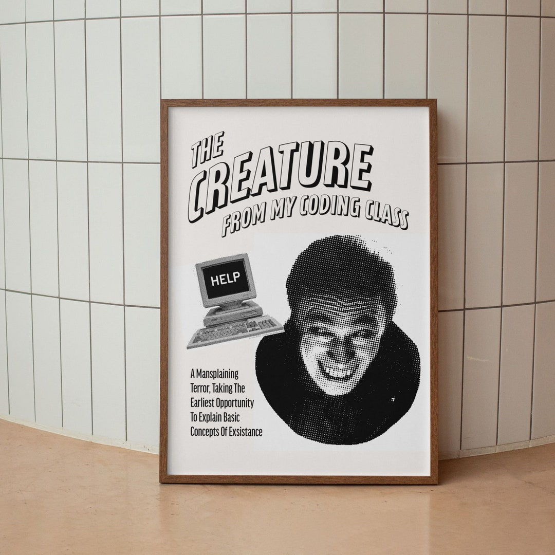 The Creature From My Coding Class Wall Art, Digital Print, Downloadable ...