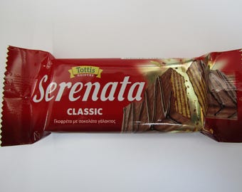 Lot De Gaufrettes Chocolatées Grecques Serenata Vanille & Chocolat - 2 Boîtes De 24