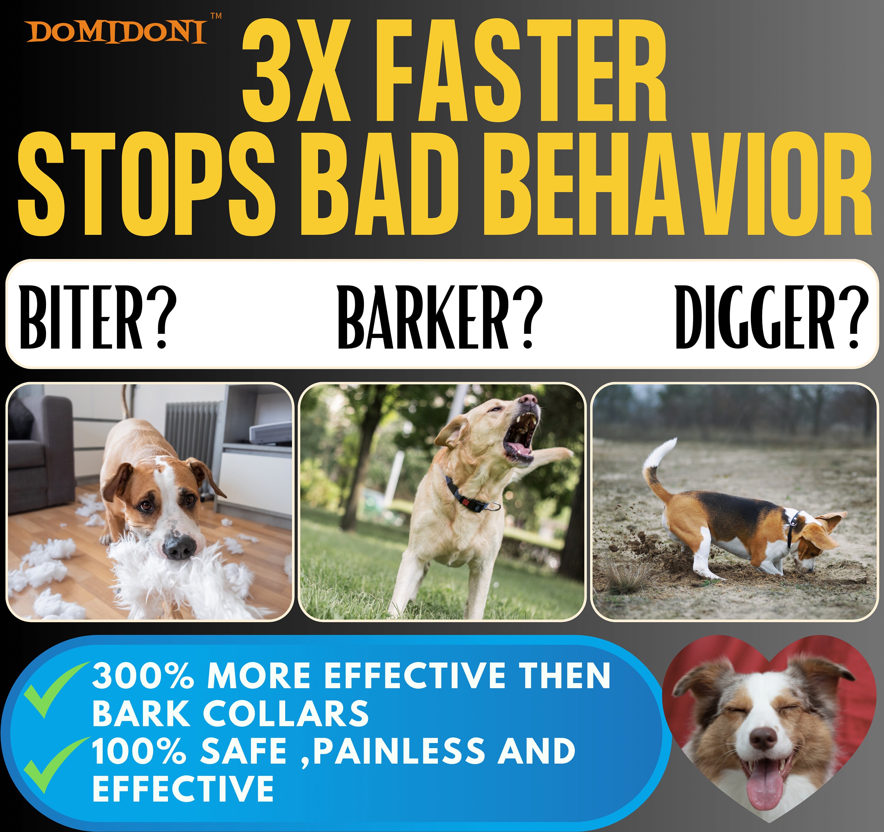 2024 Dog Bark Deterrent Deviceanti Bark Devices for Dogs,no More Bark